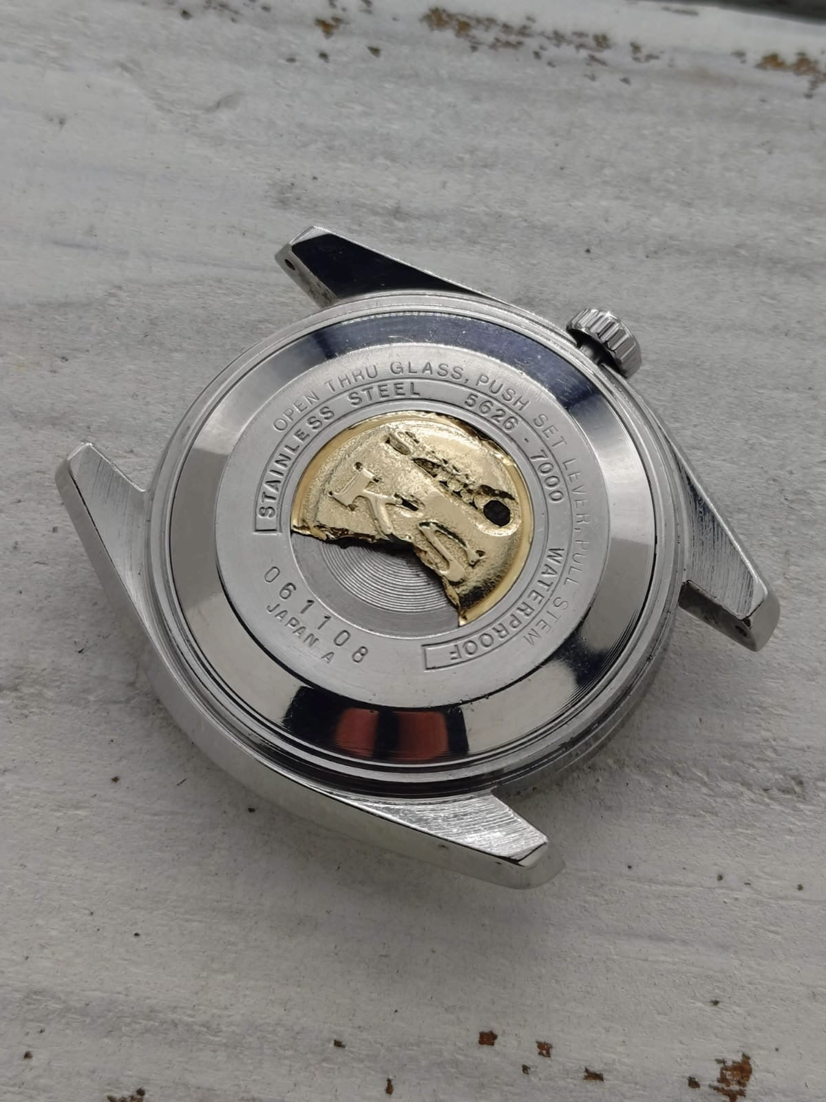 King Seiko Hi-Beat 5626-7000 – Calibre 5626A, Suwa Seikosha – Acier inoxydable, couronne signée KS – Juin 1970 – fraîchement révisée