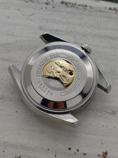 King Seiko Hi-Beat 5626-7000 – Calibre 5626A, Suwa Seikosha – Acier inoxydable, couronne signée KS – Juin 1970 – fraîchement révisée