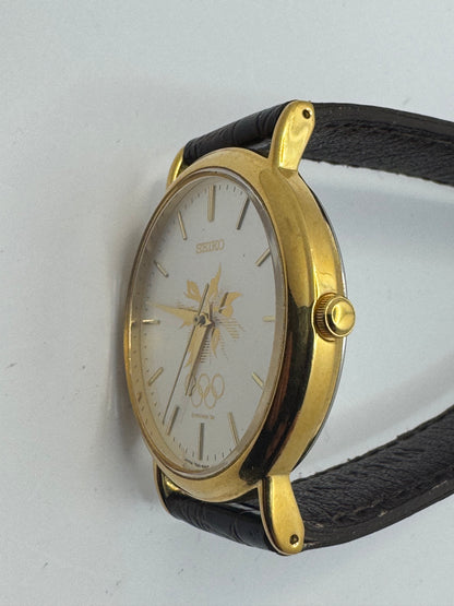 Seiko Nagano Olympic Commemorative Watch 1998 – Ref. 7N21-8A00 – Olympic Rings Dial – produziert Oktober 1997