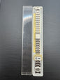 Bambi - Vintage NOS Stainless Steel Link Bracelet, 12 mm, Multi-Row, with Original Box (Japan)