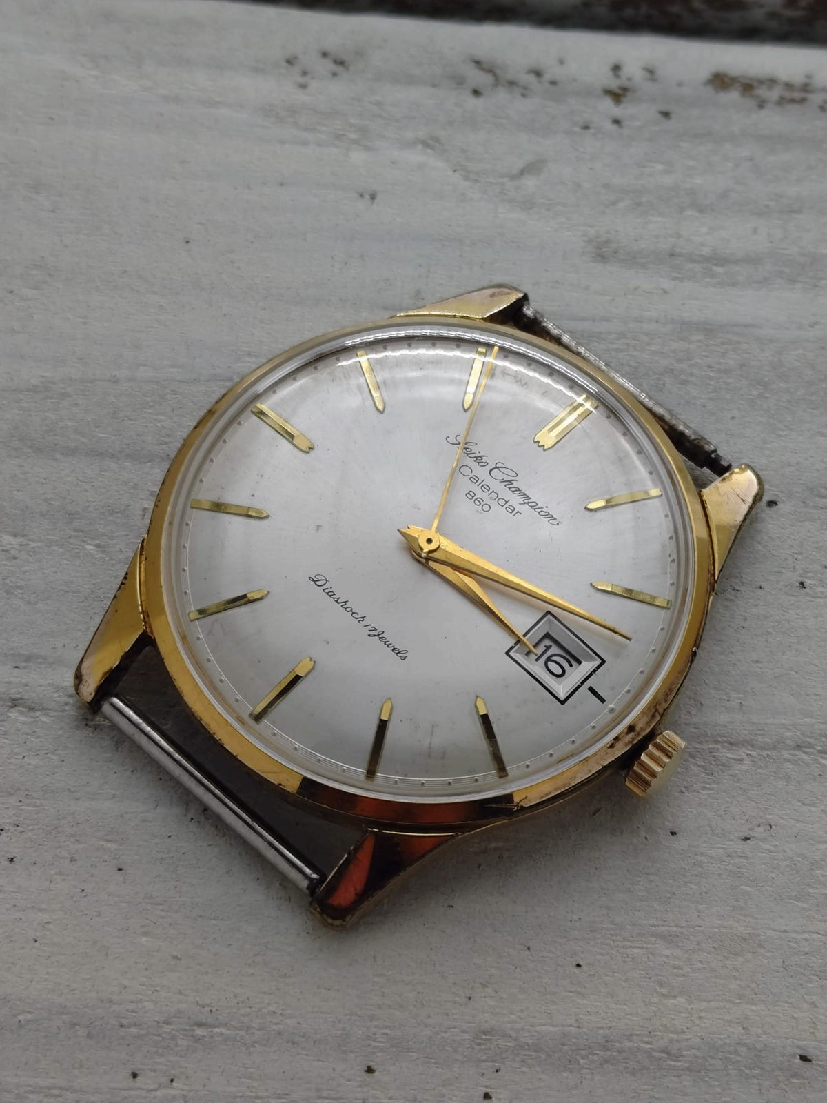 Seiko Champion Calendar 860 – Réf. J15017 – Calibre 860, remontage manuel, Daini Seikosha – 1963 – fraîchement révisée