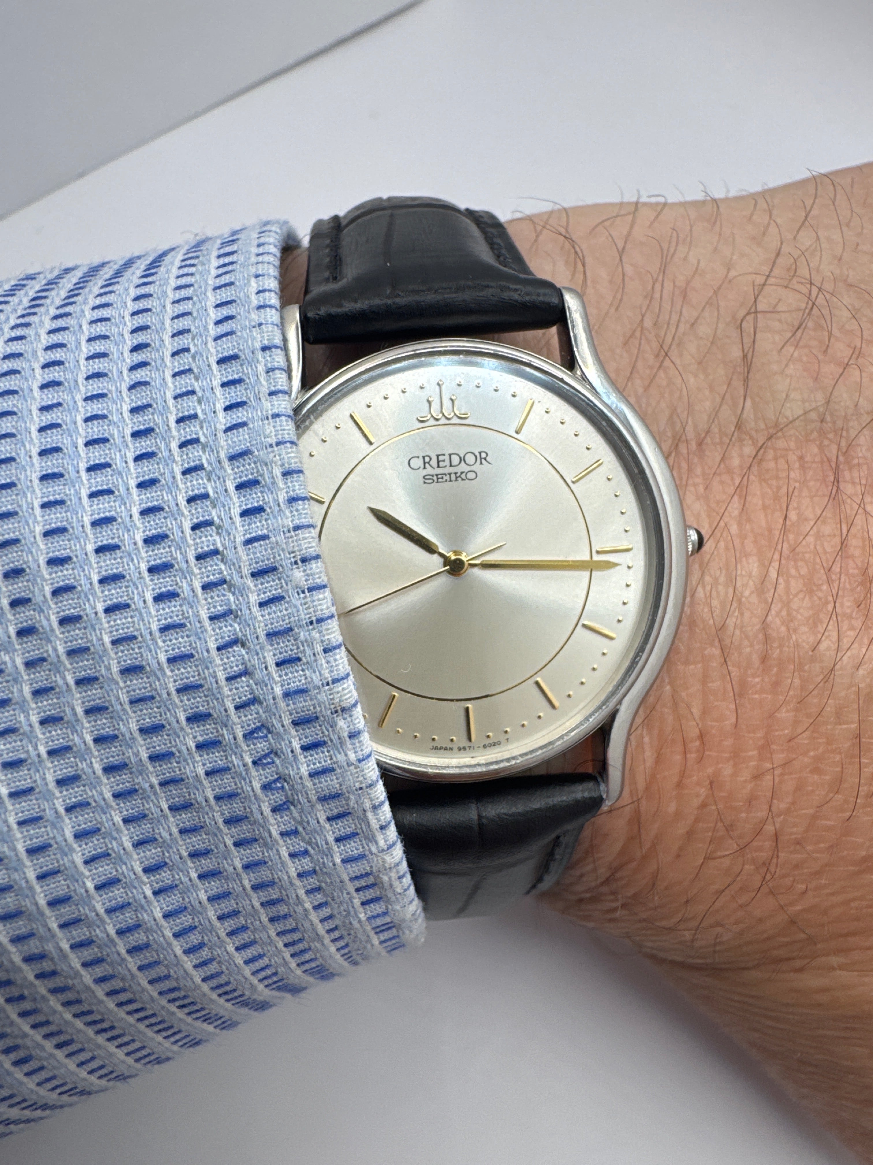 Credor (Seiko) - ultraflache Dress Watch · Ref. 9571-6000 (Juli