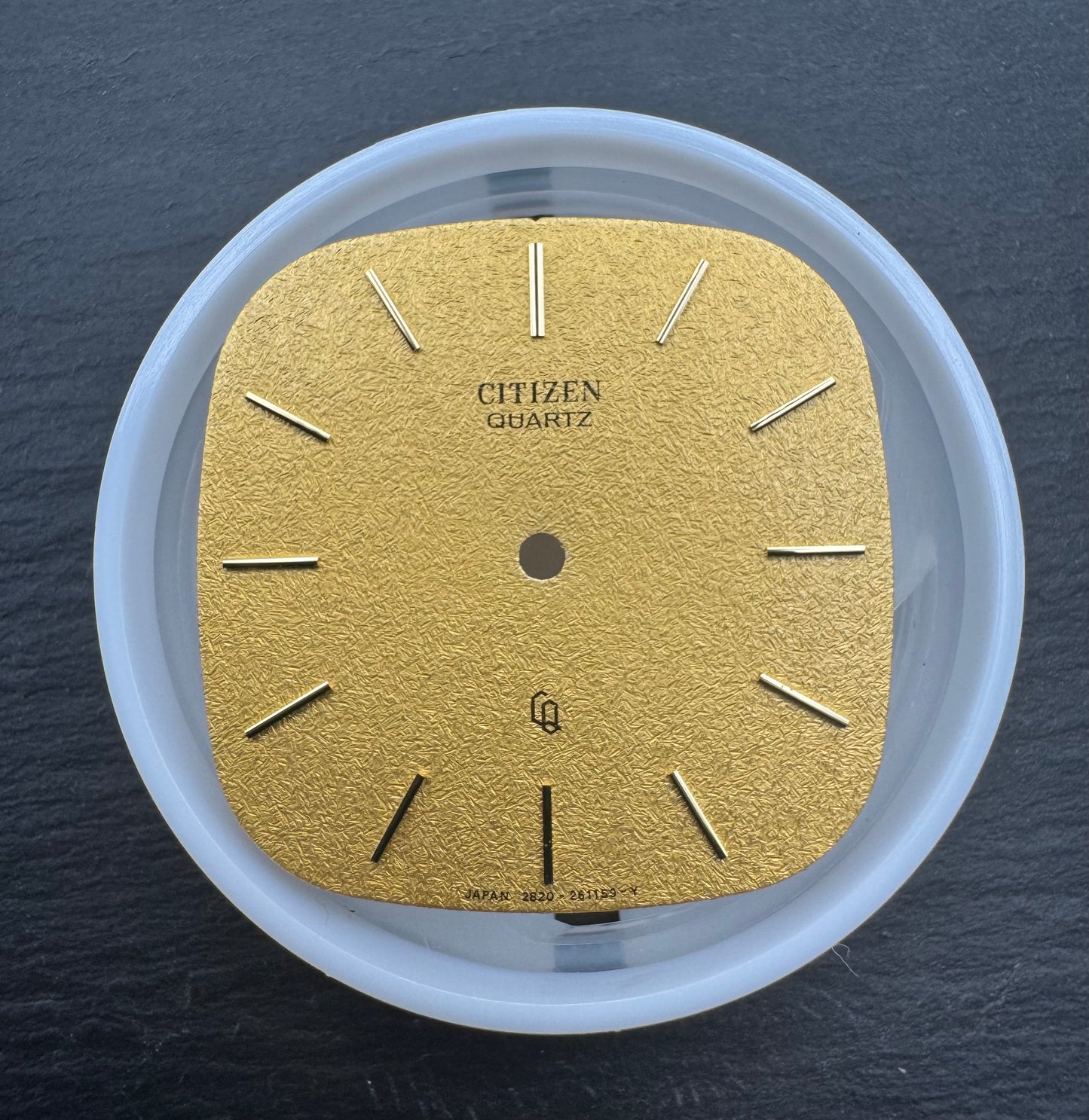 Replacement dial – Citizen Quartz No. 6-261159 (NOS) approx. 25.5 x 25.5 mm