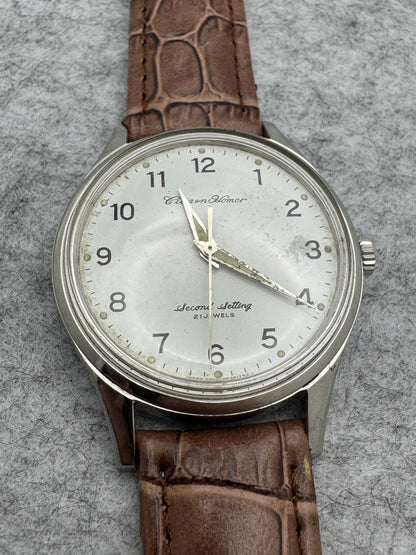 Citizen Homer Second Setting – JNR / Japanese National Railways Montre de service – Shōwa 52 (1977) – 21 rubis – fraîchement révisée