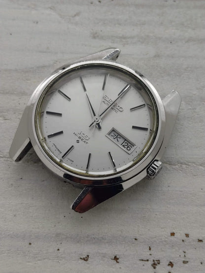 King Seiko Hi-Beat 5626-7000 – Calibre 5626A, Suwa Seikosha – Acier inoxydable, couronne signée KS – Juin 1970 – fraîchement révisée