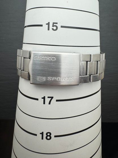 Seiko 5 Sports Speed-Timer 6139-7020 – Caliber 6139, 21 jewels, Suwa Seikosha – champagne dial, original bracelet – November 1971 – freshly serviced