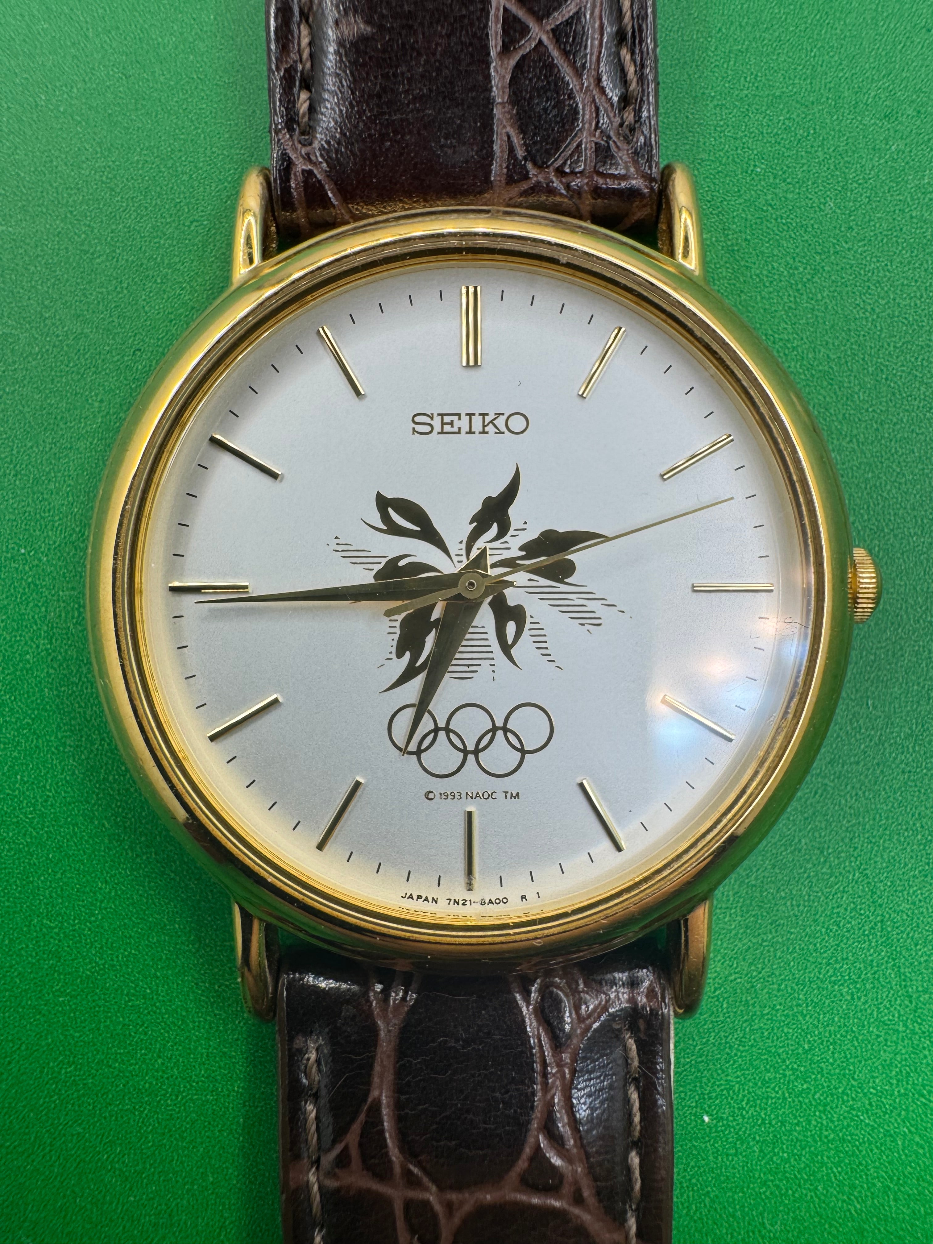 Seiko Nagano Olympic Commemorative Watch 1998 – Ref. 7N21-8A00