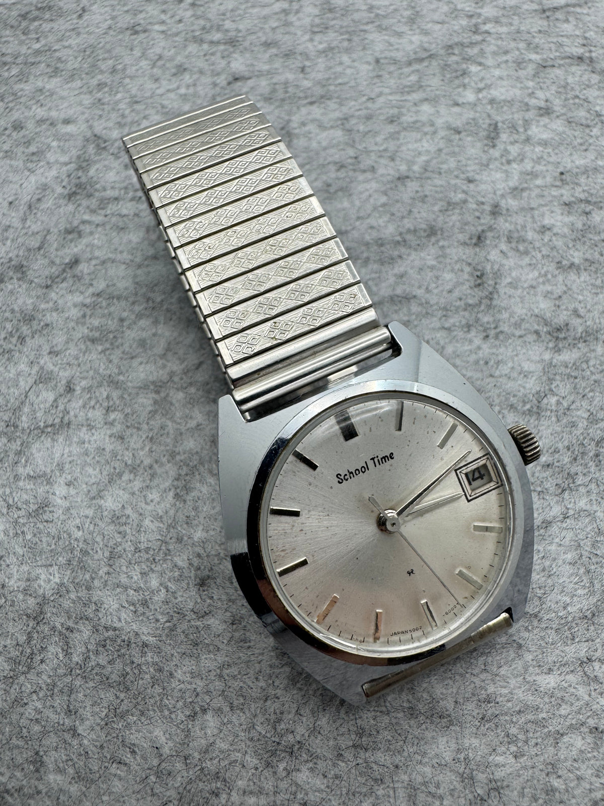 Seiko Tomony „School Time" – Handaufzug mit Datum – japanische Schüleruhr der 1970er, Ref. 5000-6000