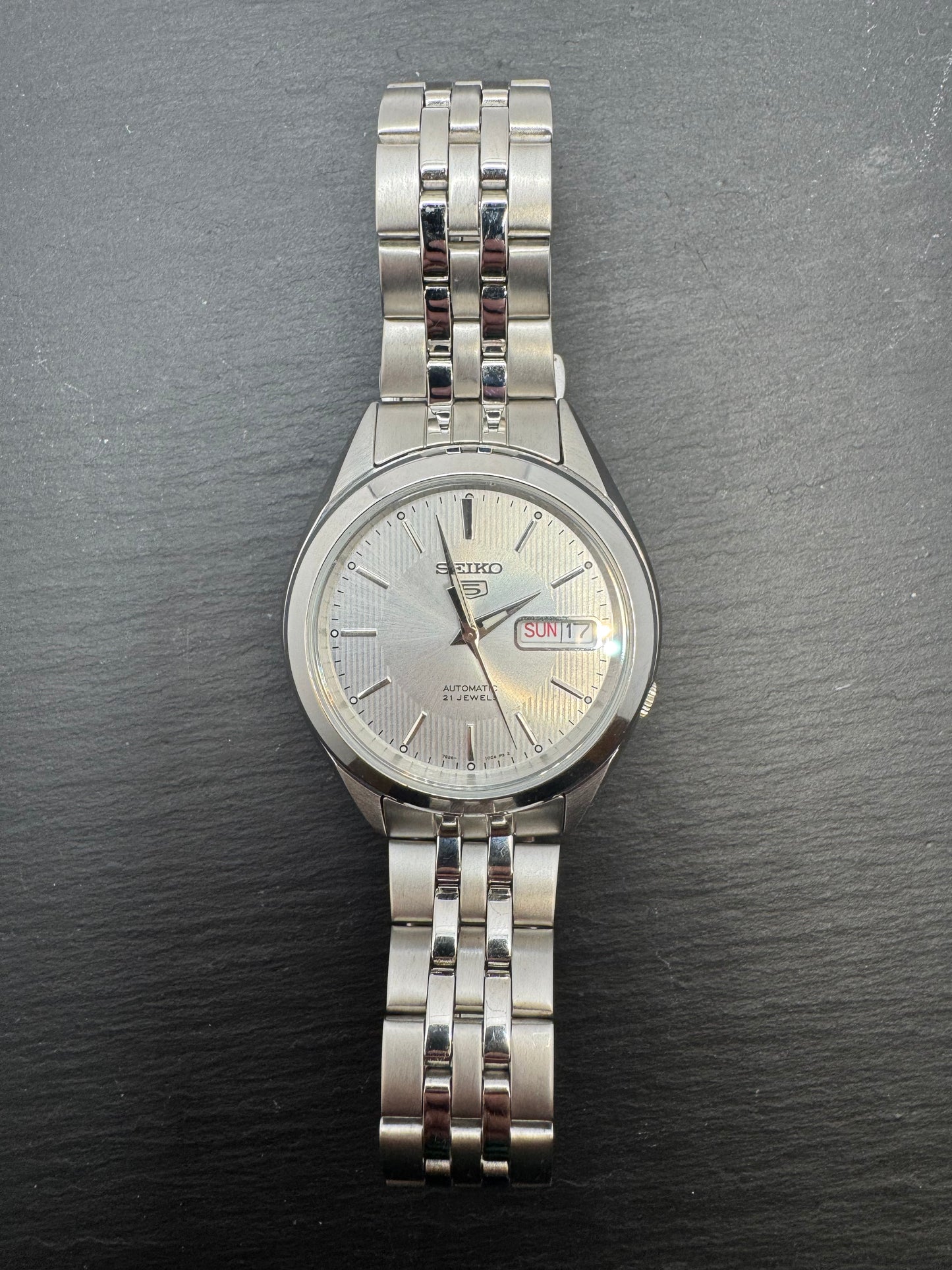 Seiko 5 Automatic „Classic Silver Dial“ – Ref. 7S26-03V0 (JDM, November 1999, frisch revidiert)