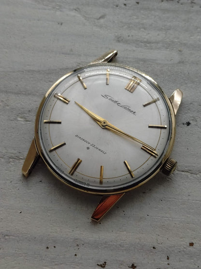 Seiko Liner « Diashock 23 Jewels » – Réf. J15007E – Calibre 3140, remontage manuel – Plaqué or – Début des années 1960 – Récemment révisée