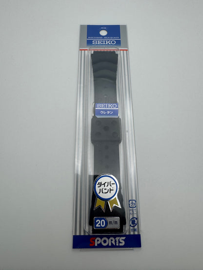 Original Seiko Diver's Strap DB73BP (20–18mm) – Black (JDM)