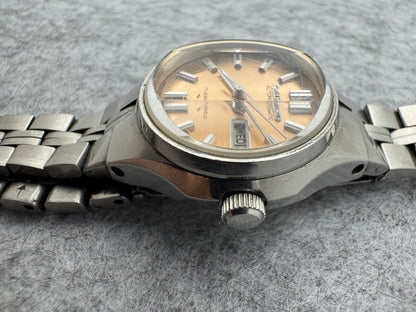 Seiko Automatic 2206-0580 Ladies Watch – Hi-Beat – October 1974 – Salmon Sunburst Dial