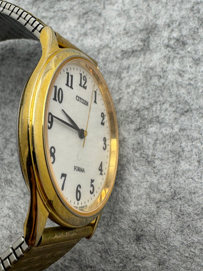 Citizen Forma – October 1986 - slim quartz dress watch, gold-tone – Caliber 4631