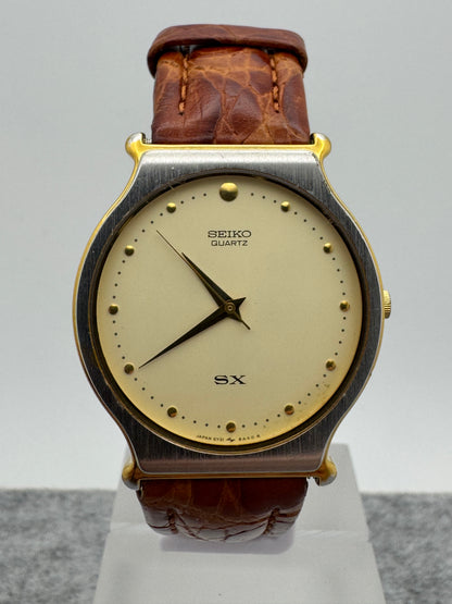 Seiko SX Quarz Ref. 5Y31-8A00 – Februar 1987 – flaches bicolores Gehäuse