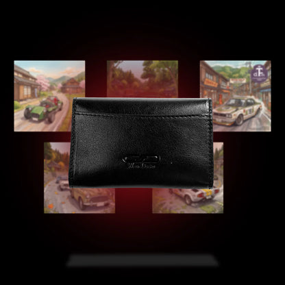 Wancher Wan-Links Meishi Leather Card Case (Black)