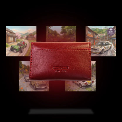 Wancher Wan-Links Meishi Leather Card Case (Red)