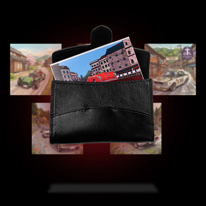 Wancher Wan-Links Meishi Leather Card Case (Black)