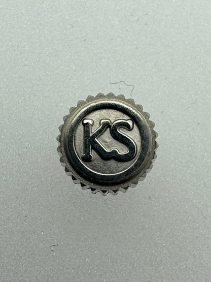 Seiko NOS Krone 45M09N, Stahl – King Seiko 52KS (signierte Krone, 5246) – 1 Stück