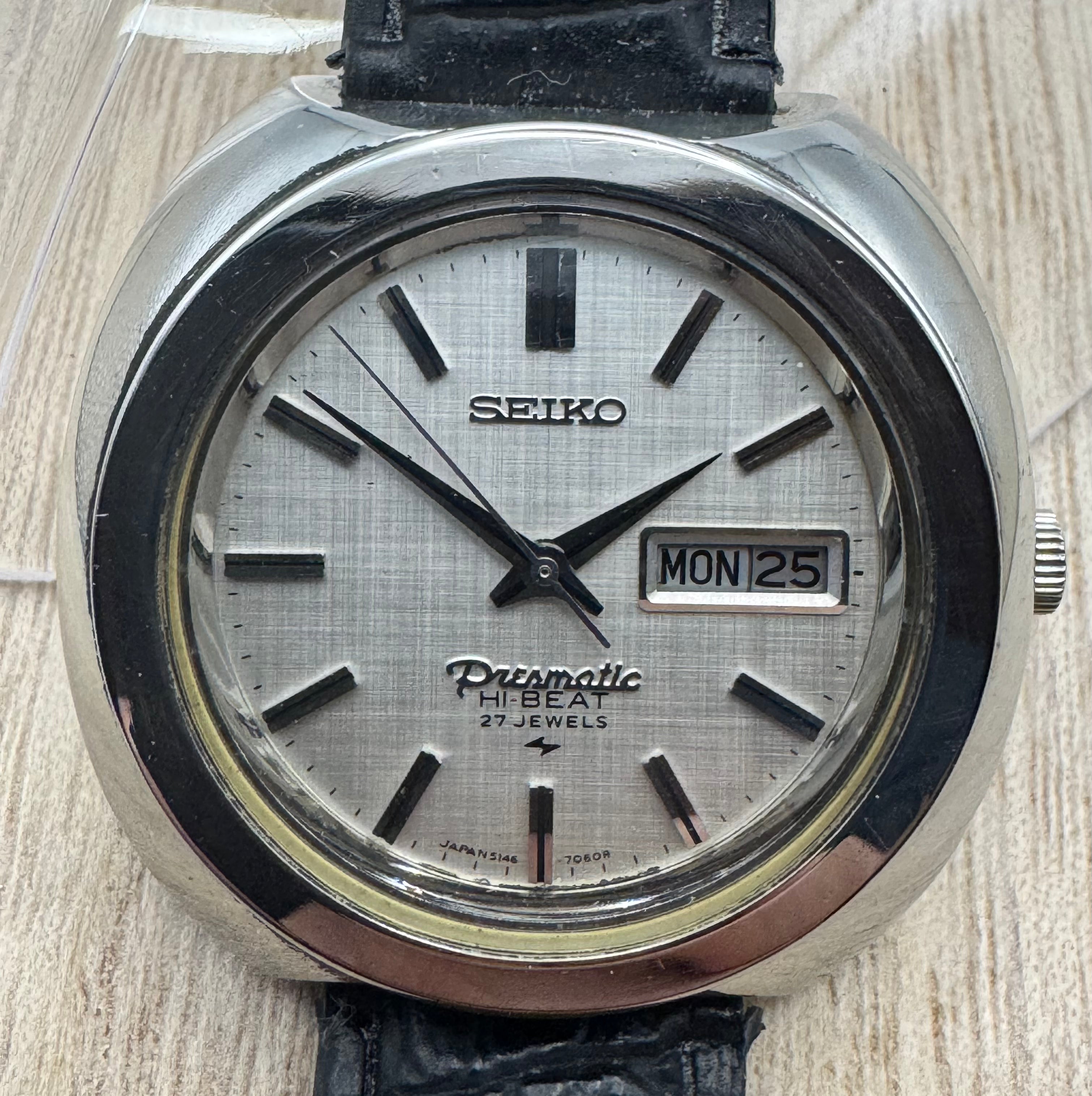 Presmatic Seiko SEIKO 5146-7080 HI-BEAT Hi-Beat 0 セイコー プレス