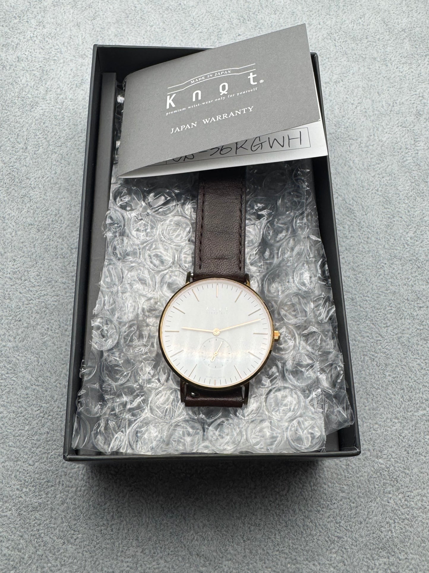 Knot CS-36RGWH – Classic Small Second (Made in Japan, 2018)