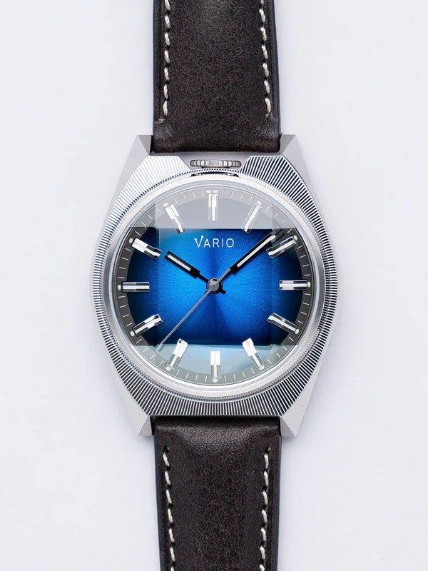 Vario Futurist Watch – Sunburst Blue Fume