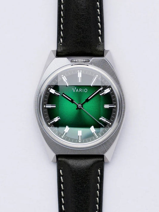 Vario Futurist Watch – Sunburst Green Fumé