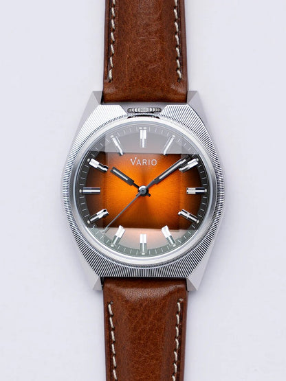 Vario Futurist Watch – Sunburst Orange Fume