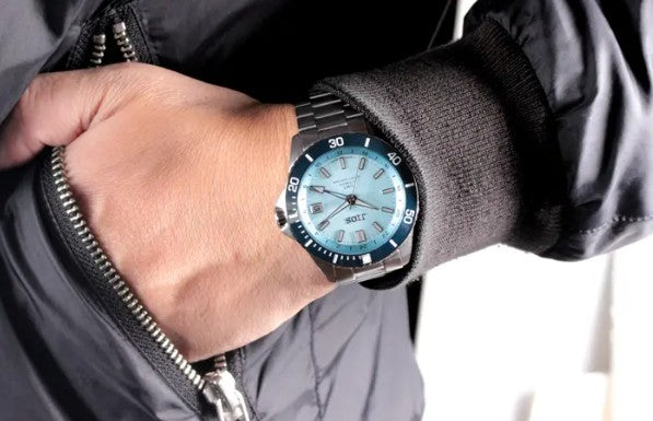 JIOS GMT Diver's 104 Lake Biwa Blue – Japanese Microbrands - Mario