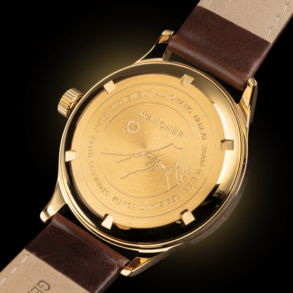 WANCHER Dream Watch – Hirota Hibi-nuri „Aka Fuji" Gold by Meisterin Yoko Hirota – Einzelstück