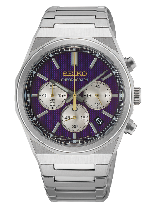 Seiko HGK003P1 – Quarz-Chronograph „Edo-Purpur“ 145th Anniversary Limited Edition