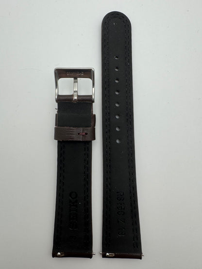 Seiko Leather Strap RS15C18DBN 18-16 with Quick Release System 18 mm – Smooth Cowhide, Dark Brown (JDM)