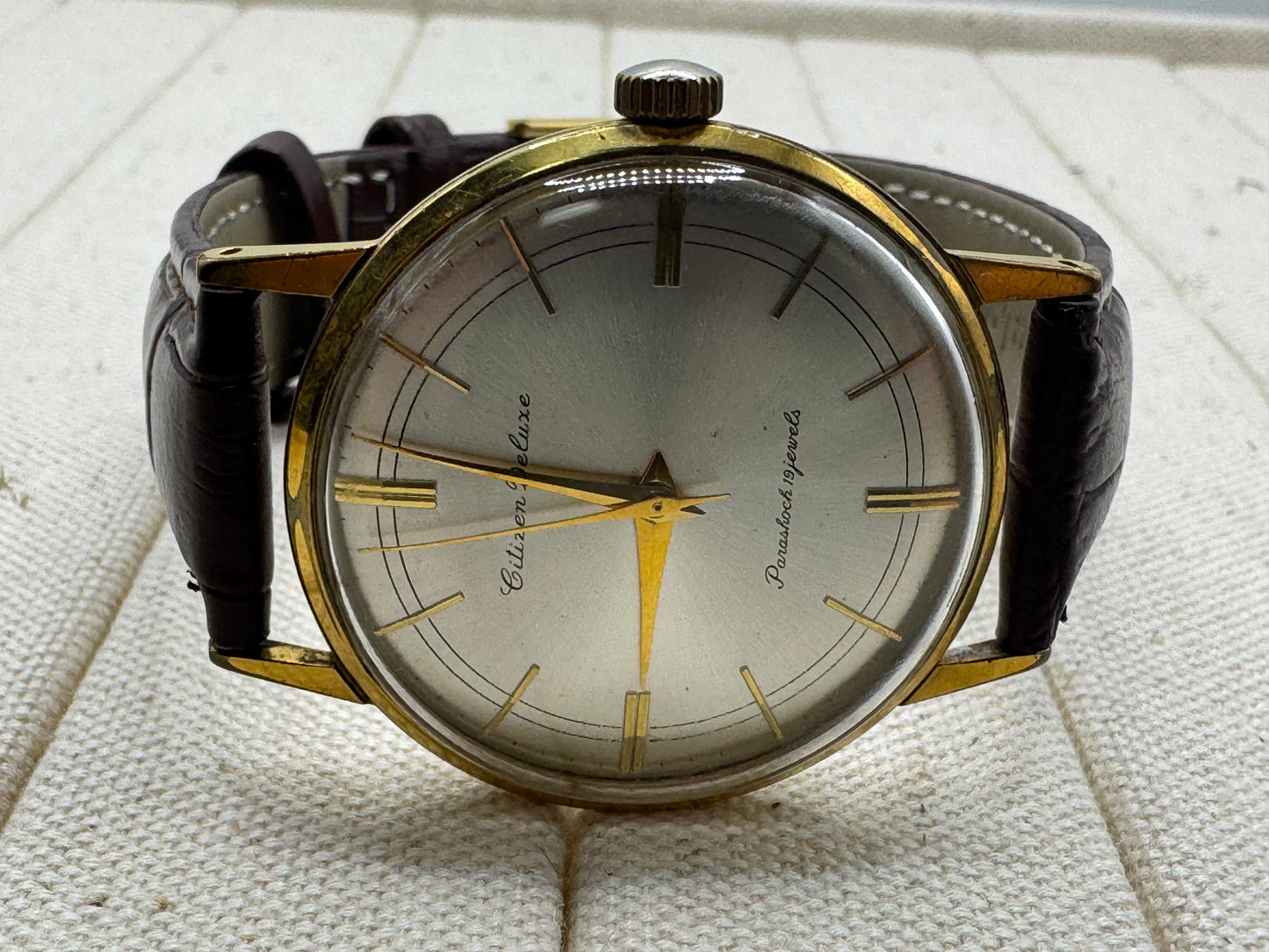 Citizen Deluxe Parashock 19 Jewels – Seltene Zifferblattvariante der frühen 1960er-Jahre