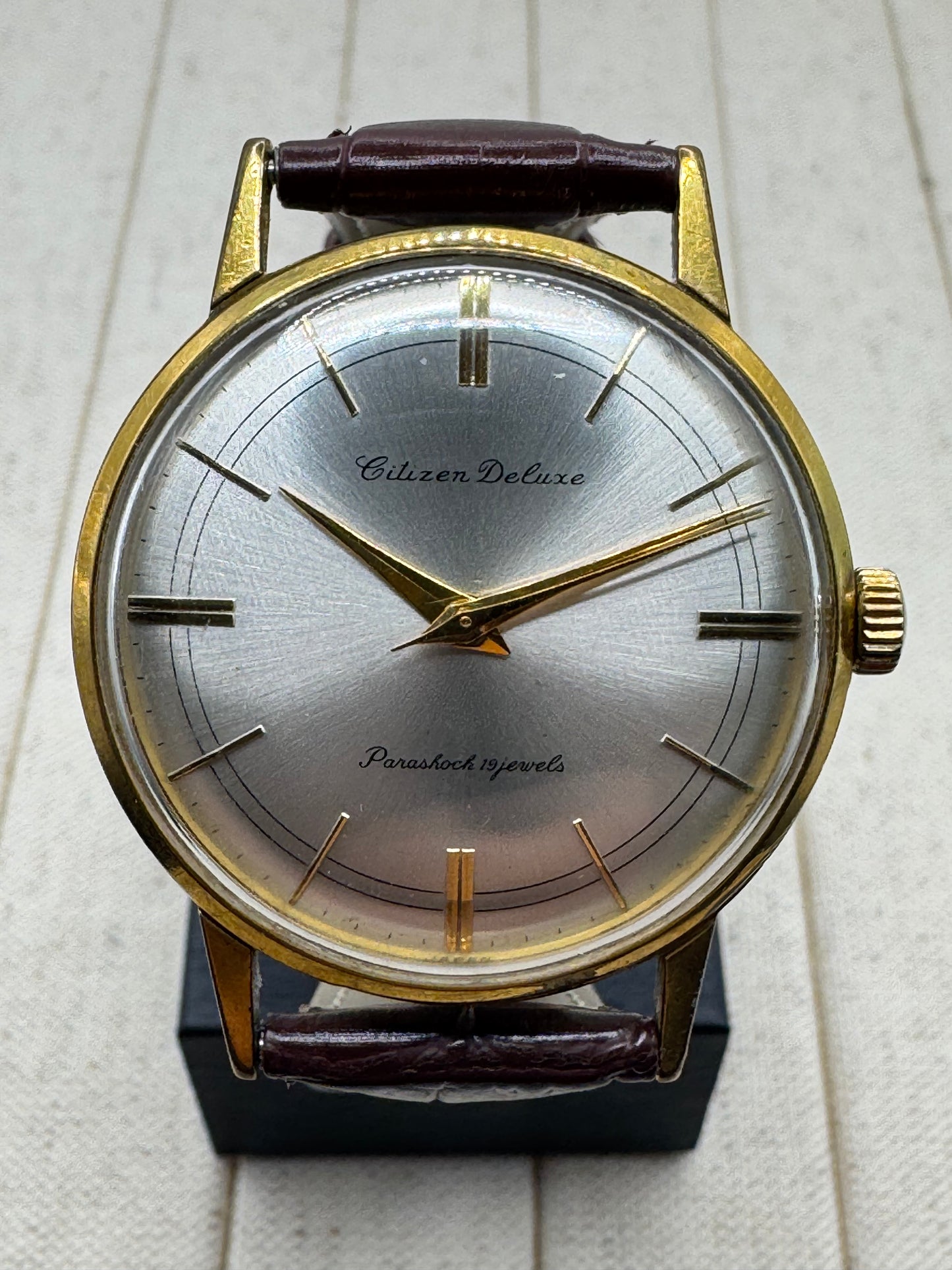 Citizen Deluxe Parashock 19 Jewels – Seltene Zifferblattvariante der frühen 1960er-Jahre