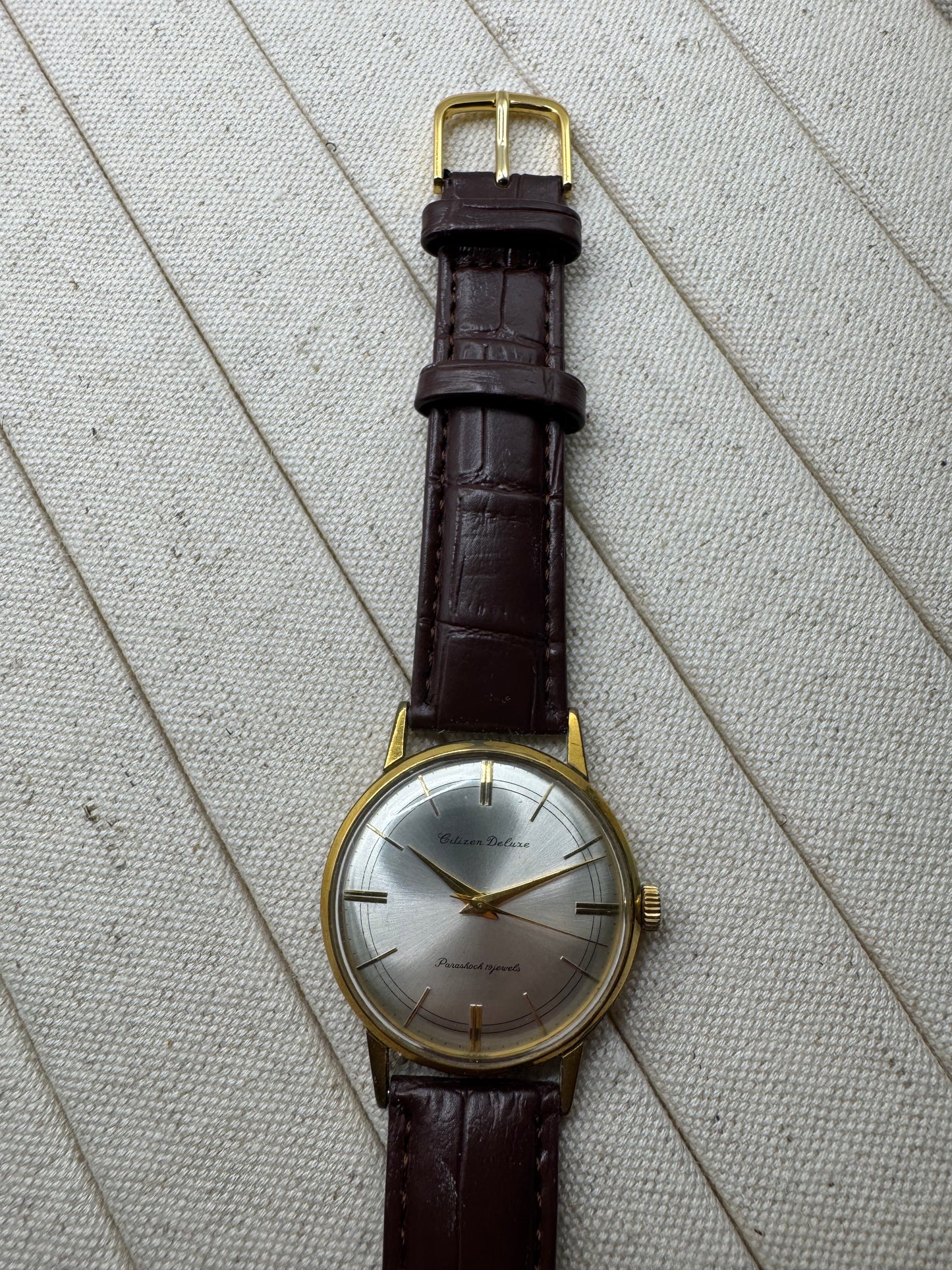 Citizen Deluxe Parashock 19 Jewels – Seltene Zifferblattvariante der frühen 1960er-Jahre