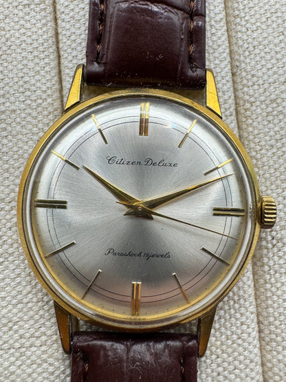Citizen Deluxe Parashock 19 Jewels – Seltene Zifferblattvariante der frühen 1960er-Jahre