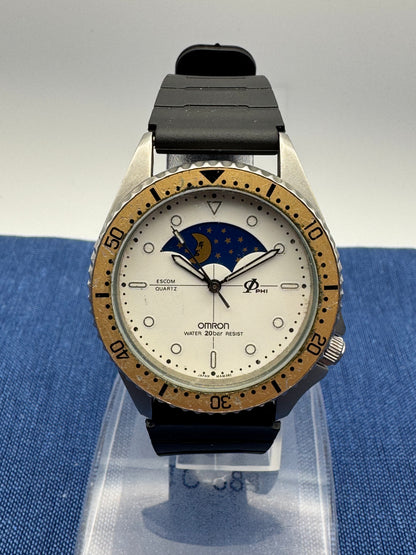 Rarität: Omron MM38 “Moonphase Diver” – Japan, ca. 1980er