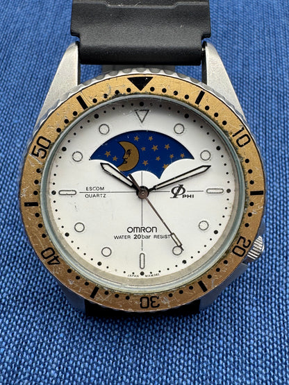 Rarität: Omron MM38 “Moonphase Diver” – Japan, ca. 1980er