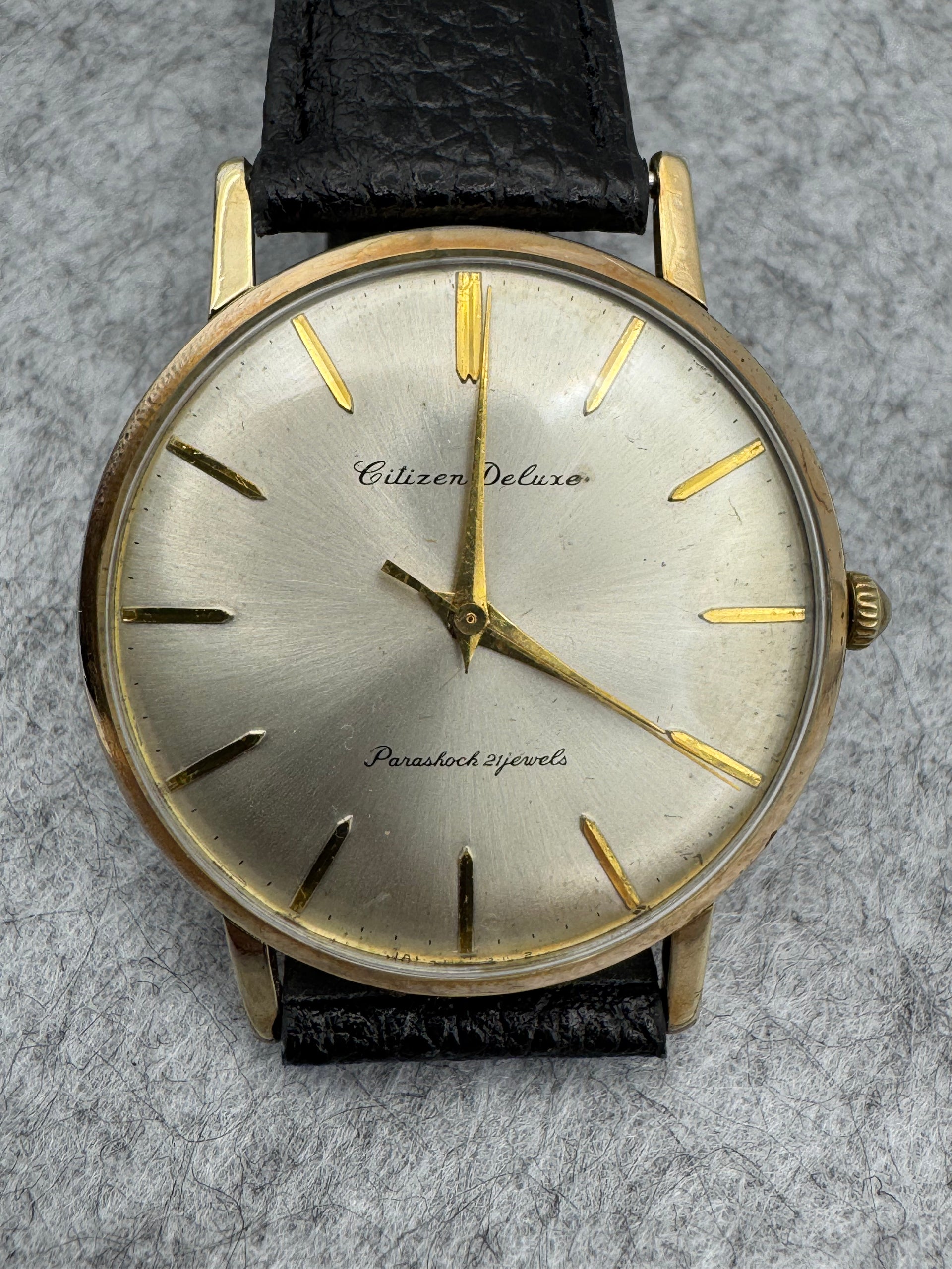 Citizen Deluxe Parashock 21 Jewels (May 1961) – Japanese