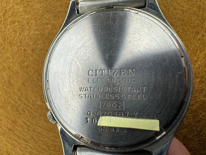Citizen Cosmotron 7802 – Electronic – Originalarmband (August 1973)
