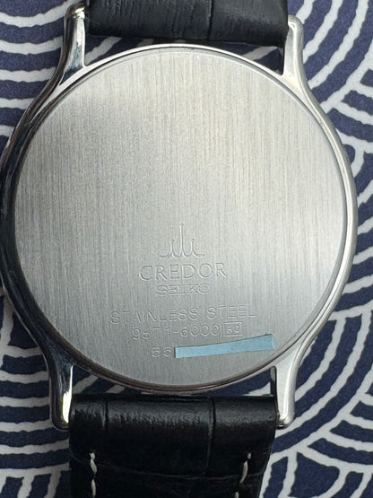 Seiko Credor 9571-6000 – Ultraflache Dresswatch aus Edelstahl (Mai 1995)