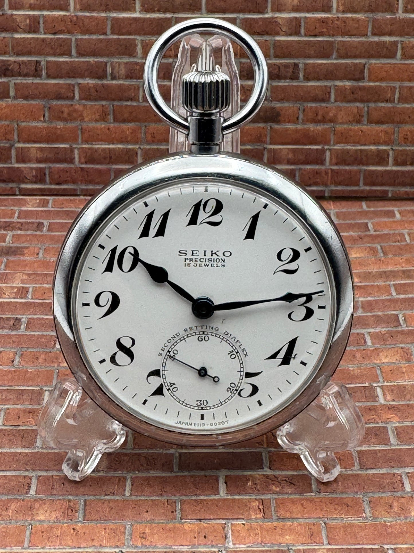 Seiko Eisenbahner-Taschenuhr – 15 Jewels – Precision – Showa 45 (1970)