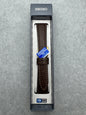 Seiko JDM Strap DXG9 19 mm (19-15) – Shrink Leather, Dark Brown
