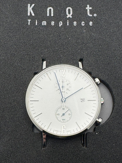 Knot Japan Chronograph CC-39 – Weißes Zifferblatt / Edelstahlband (Made in Japan)