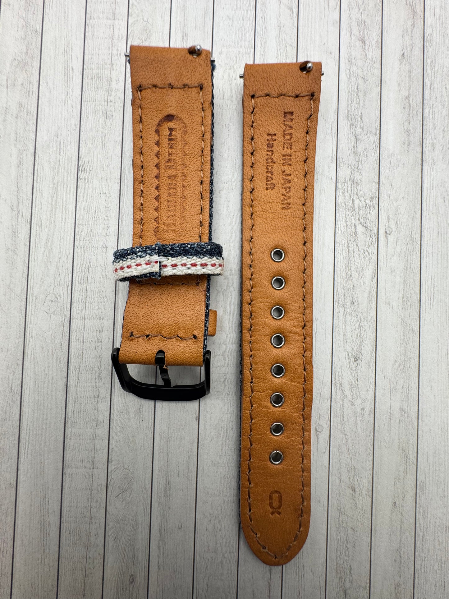 Knot Japan × Kurashiki Denim – Handarbeit 18 mm (Made in Japan)