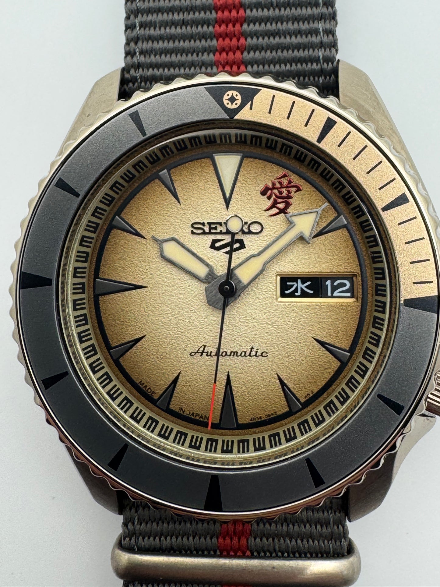 Seiko 5 Sports × NARUTO & BORUTO Limited Edition – GAARA (SBSA093 / 4R36-09J0)