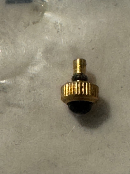 Seiko Crown 25M25DA5 – gold-plated with stone – 3 o'clock position – NOS 