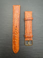 Maruman leather strap with crocodile embossing, 18 mm – brown (JDM - New Old Stock)