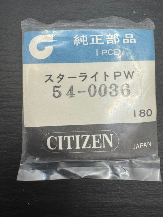 Citizen Starlight PW Crystal 54-0036 – Ø approx. 35 mm – Vintage Watch Glass with Date Magnifier – NOS