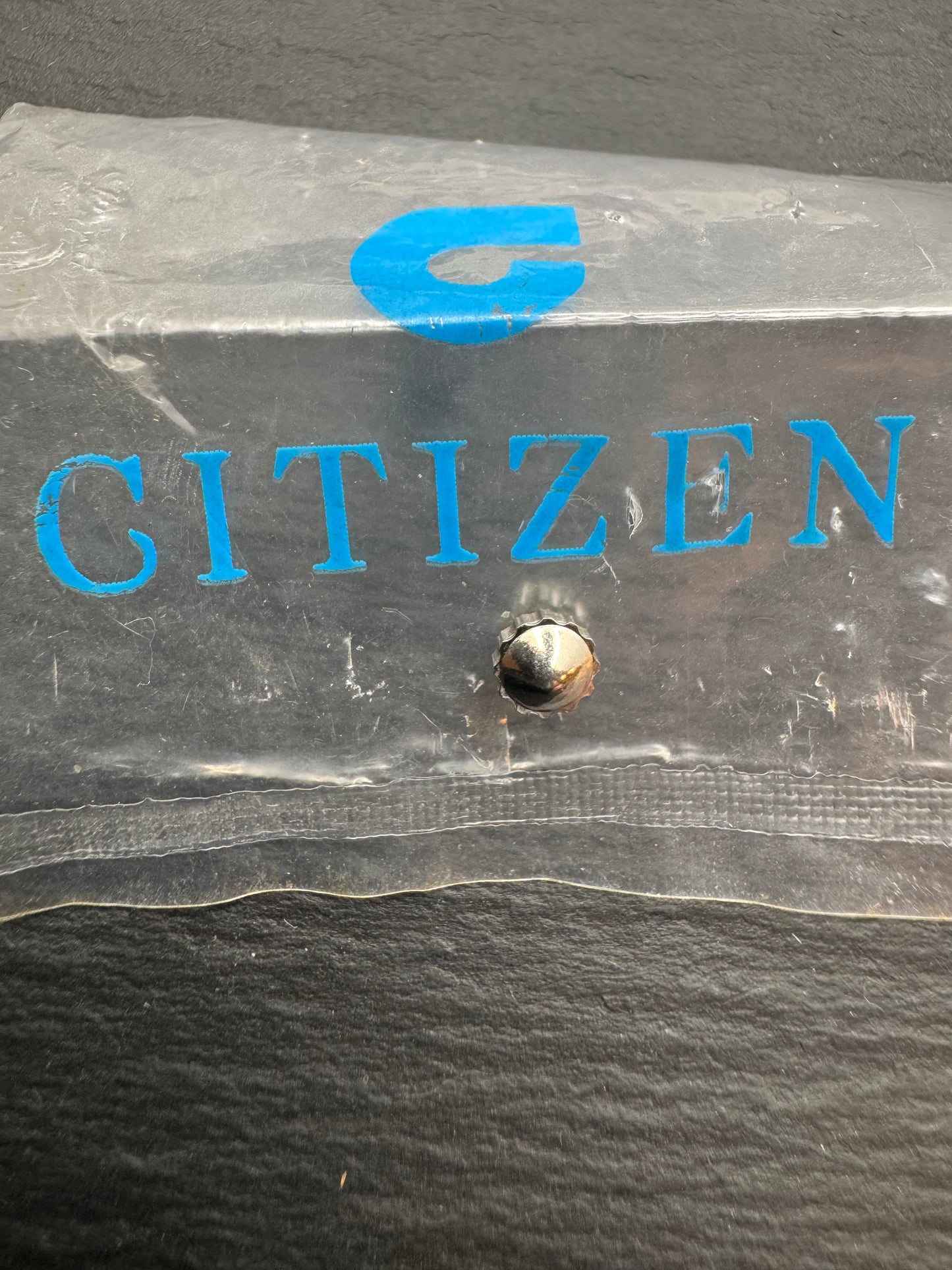 Citizen replacement crown, conical with gasket – water-resistant design, Ø 4.4 mm, height 2.4 mm (1 piece) – NOS