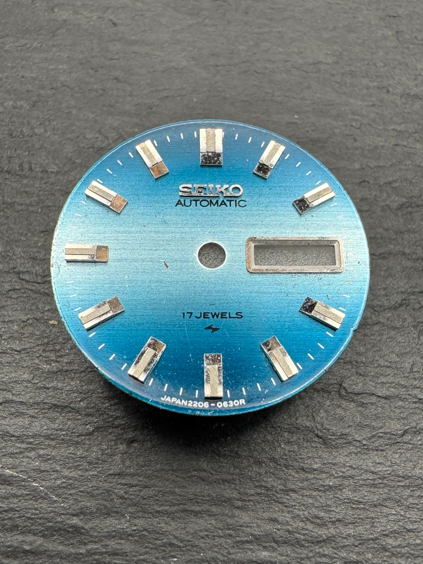 Seiko Replacement Dial – Light Blue – Ladies' Automatic Caliber 2206 / 2206A (1 piece)